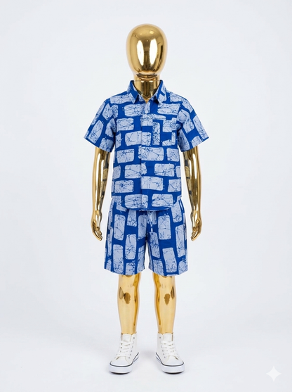 Boys shirt and Shorts medium Grade Ankara