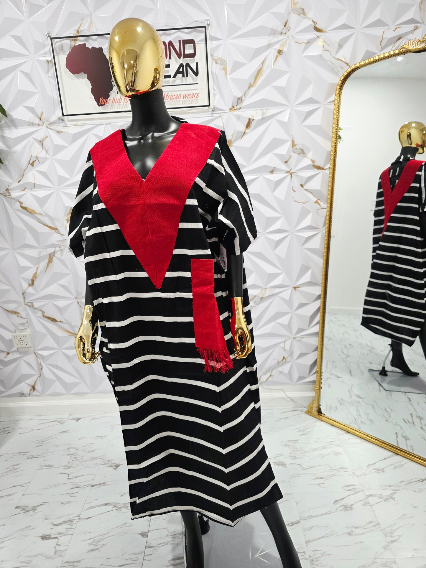Aso oke Ankara Oversize Bubu Dress for Women