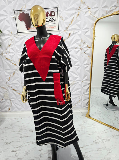 Aso oke Ankara Oversize Bubu Dress for Women