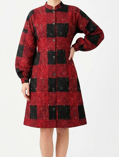 Ankara fit & flare dress, Shirt Dress