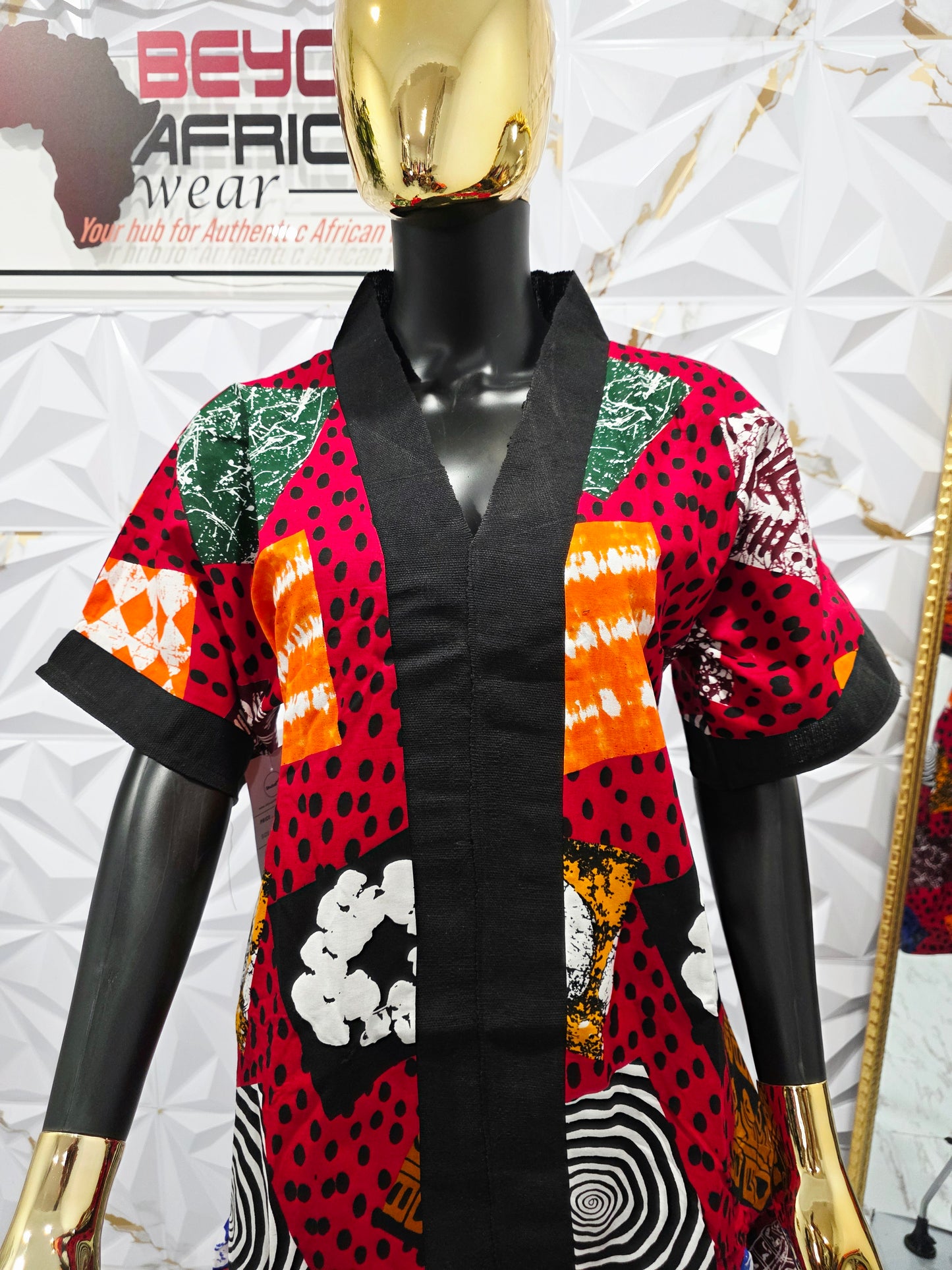 Ankara Aso oke fit & flare dress