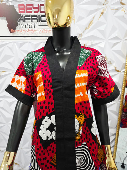 Ankara Aso oke fit & flare dress