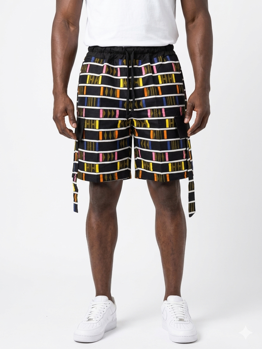 Men's Cargo Shorts, Ankara Shorts