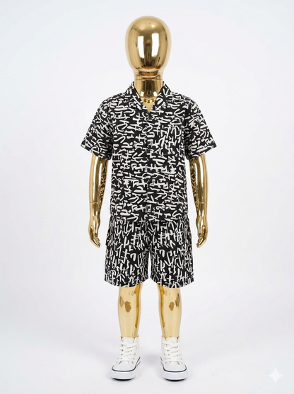 Boys shirt and Shorts medium Grade Ankara