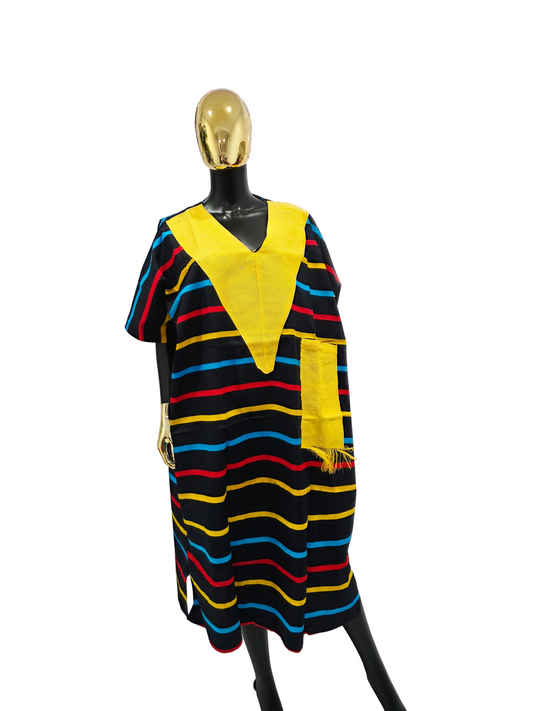 Aso oke Ankara Oversize Bubu Dress for Women
