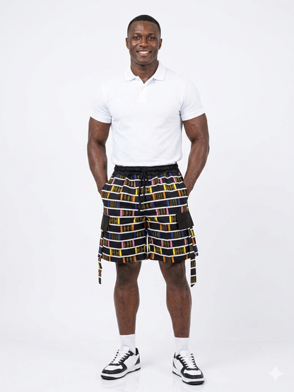Men's Cargo Shorts, Ankara Shorts
