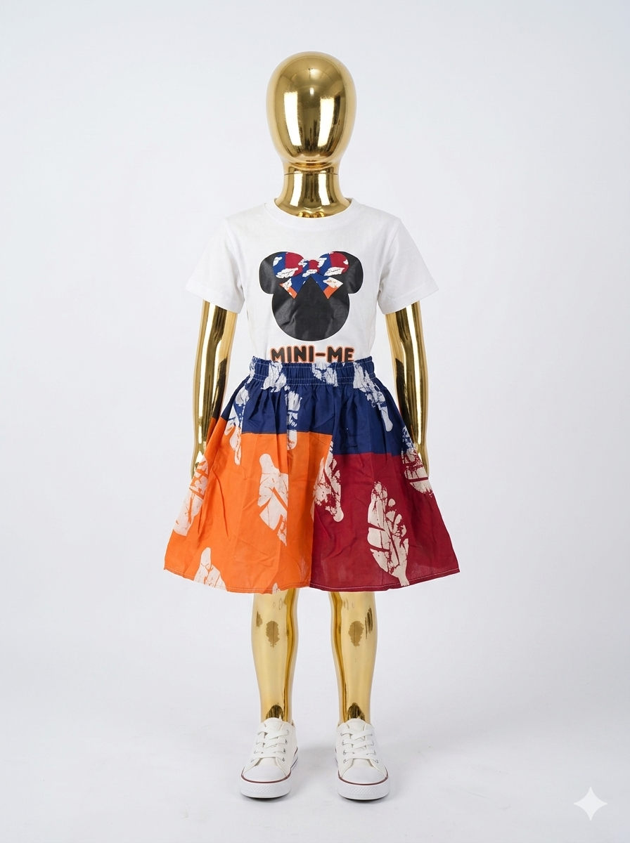 Children Mini Me skirt set