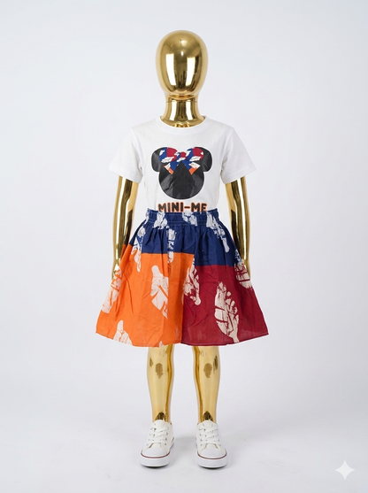 Children Mini Me skirt set