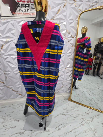 Aso oke Ankara Oversize Bubu Dress for Women