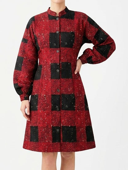 Ankara fit & flare dress, Shirt Dress